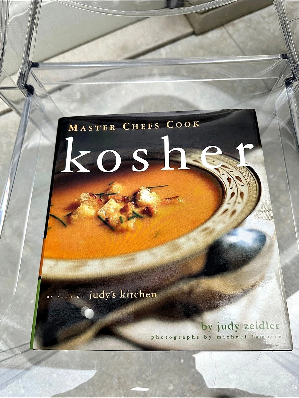 Chronicle Books Master Chefs Cook Kosher Cookbook Black